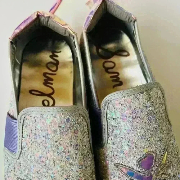 Sam Edelman Kid’s Fairy Sparkle Slip On Sneaker - Picture 5 of 6